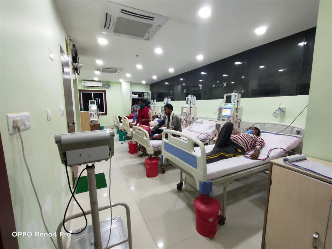 Dialysis unit at Tridev Hospital